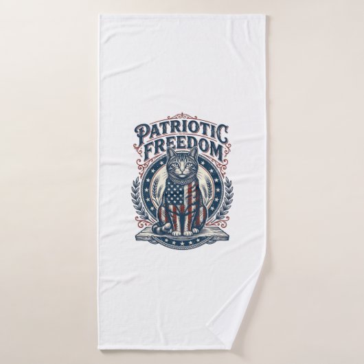 Tee-shirt graphique vectoriel de chat de grange pa (Serviette de bain)