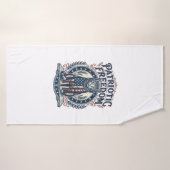 Tee-shirt graphique vectoriel de chat de grange pa (Serviette de bain)