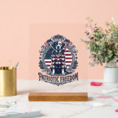 Tee-shirt graphique vectoriel du Labrador patrioti (Mariage)