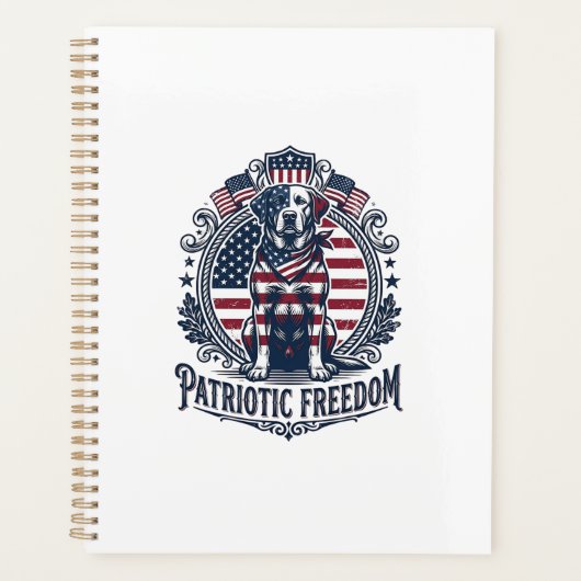 Tee-shirt graphique vectoriel du Labrador patrioti (Devant)