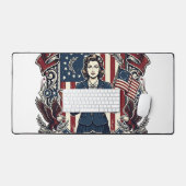 Tee-shirt graphique vectoriel enseignant patriotiq (Clavier et souris)