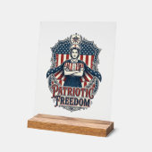 Tee-shirt graphique vectoriel infirmière patriotiq (Angle)