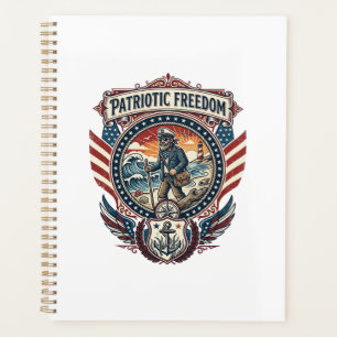 Tee-shirt graphique vectoriel Patriotic Beachcombe