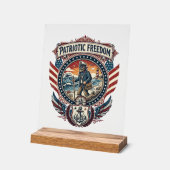 Tee-shirt graphique vectoriel Patriotic Beachcombe (Angle)