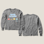 Tee-shirt noir Cool Back‑to‑School (Motif recto et verso)