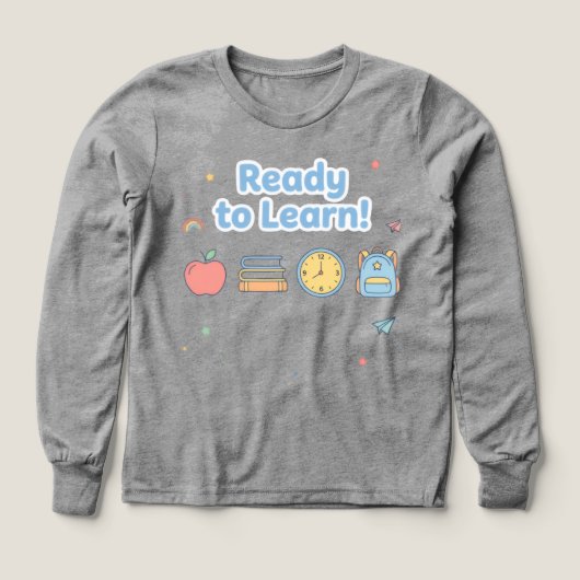 Tee-shirt noir Cool Back‑to‑School (Motif recto)