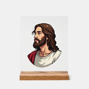 Tee-shirt vintage gravure profil de Jésus 2