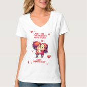 Tee - shirts graphiques V-Neck femmes, T-shirt imp (Devant)