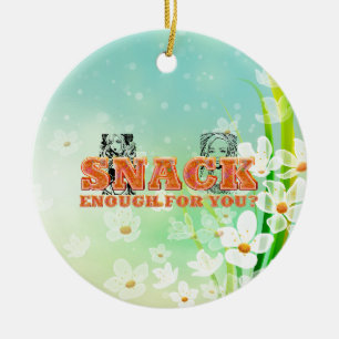 TEE Snack Genoeg Keramisch Ornament