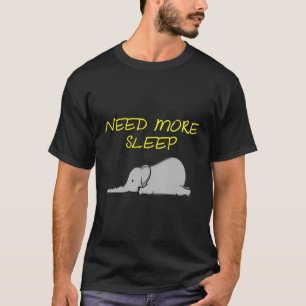 Tee T-shirt pyjama pour éléphant dormant amusant p