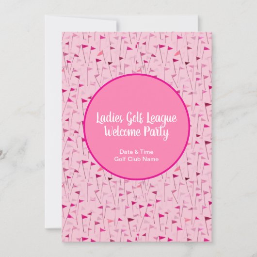 Tee Time Celebration – League Party Invite Kaart (Voorkant)