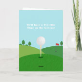 Tee Time Magazine-Themed Golf Feest (Achterkant)