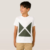Tee triangle minimal Moss Green - T-shirt (Devant entier)