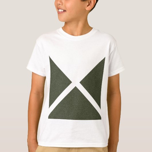 Tee triangle minimal Moss Green - T-shirt (Devant)