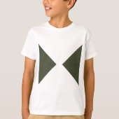 Tee triangle Moss Green Duo - T-shirt (Devant)