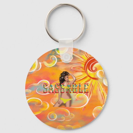 TEE Wees sassable Sleutelhanger (Voorkant)