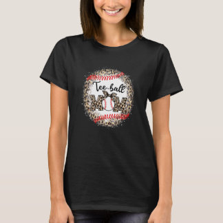 Teeball Ma Leopard Ball Mam Moederdag voor mam T-shirt