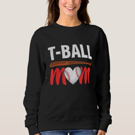 Teeball Sport Bal Mam Moederdag Trui (Voorkant)