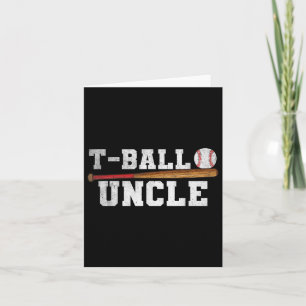 Teeball Uncle Funny T-shirt Ball T-ball Uncle Kaart