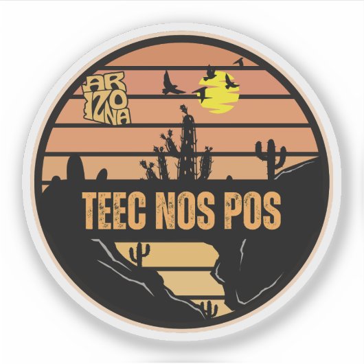 Teec nos pos, Arizona Sticker (Voorkant)