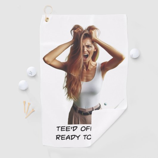 Teed Off - Serviette de golf pour femmes (En situation)