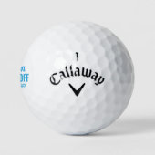 Teeing Off Baby Boy Geslacht onthulling aankondigi Golfballen (Logo)