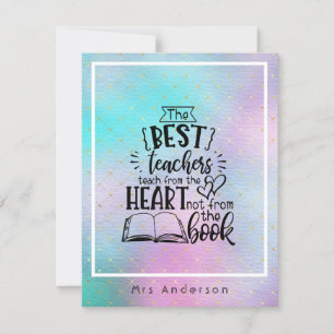 TEELS VAN HEART, geen BOEKLERAREN genaamd CadeauT