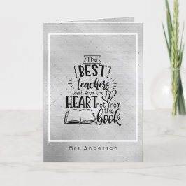 TEELS VAN HEART, geen BOEKLERAREN genaamd CadeauT Notitiekaartje