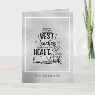 TEELS VAN HEART, geen BOEKLERAREN genaamd CadeauT Notitiekaartje