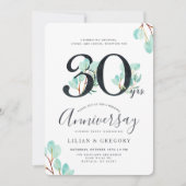 Teelt samen 30e Jubileum Eucalyptusthema Kaart (Voorkant)