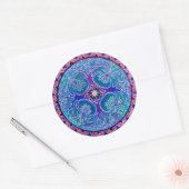 Teelt van de levensboom Mandala Sticker (Envelop)