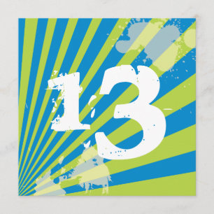 Teen Birthday Party Invitation   Jongen Kaart