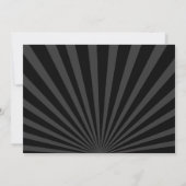 Teen Boy Birthday Invitation, Lime Green en Black Kaart (Achterkant)