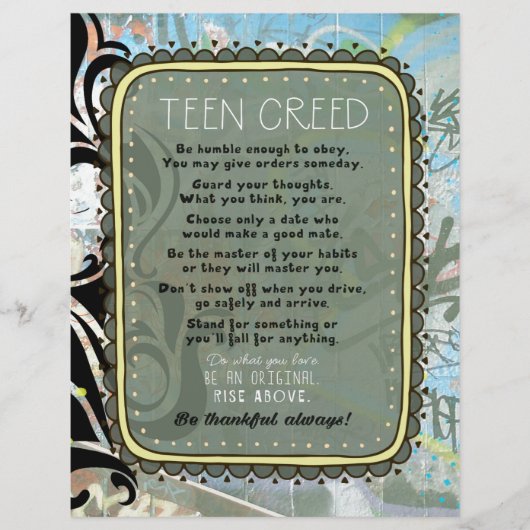 Teen Creed (Voorkant)