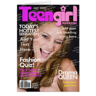 Teen Girl Personalized Magazine Hoesje