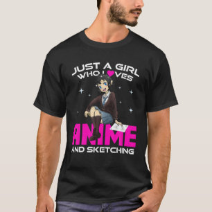 Teen Girls Anime - alleen een meisje dat van Anime T-shirt