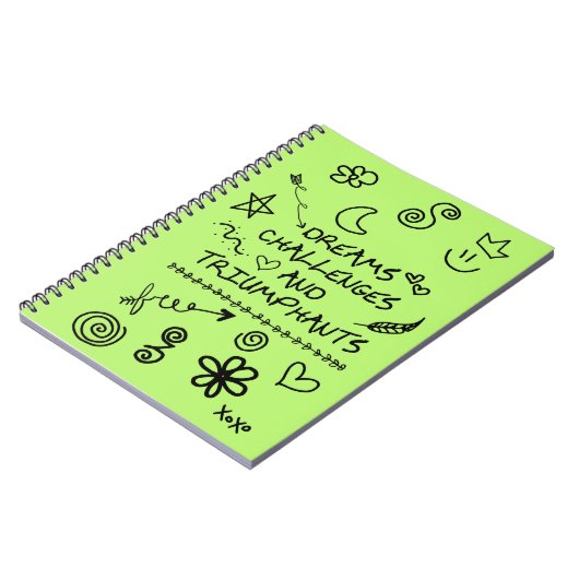 Teen Journal met doodles Notitieboek (Linkerzijde)