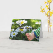 Teen kietelt verjaardag kaart (Gele Bloem)