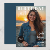 Teen Magazine Hoesje Verjaardag Kaart (Voorkant / Achterkant)