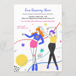 Teen Mode Show Fundraiser Kaart