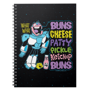 Teen Titans Go! Cyborg Burger Rap Notitieboek