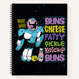 Teen Titans Go! Cyborg Burger Rap Notitieboek