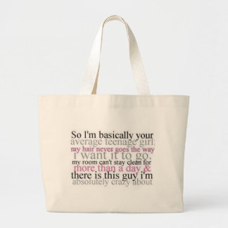 Teenage Girl Grote Tote Bag