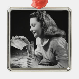 Teenage Girl Metalen Ornament