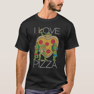 Teenage Mutant Ninja Turtles Pizza Mijn Hart Graph T-shirt