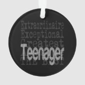 Teenager Extraordinaire Ornament (achterkant)