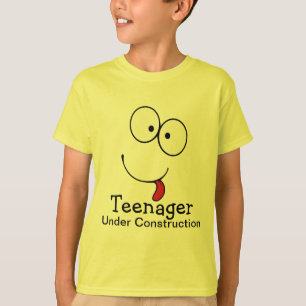Teenager in de bouw Funny Face T-shirt