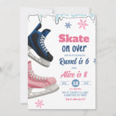 Teenager Skate Sibling Birthday Invitation (Devant)