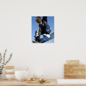 Teenager Snowboarding Poster (Keuken)