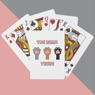 Teenbalk Stam Moppige Kattenpoten Pokerkaarten